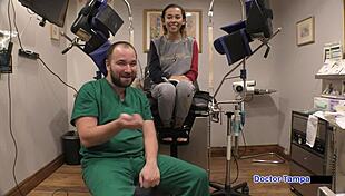 kalani luana handcuffed in latex for dr tampa backstage face fuck