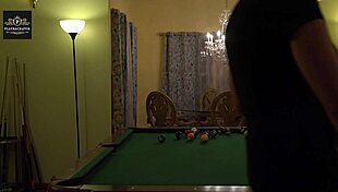 Hot Milf Wife Handled Rough on Pool Table Huge Tits Bounce