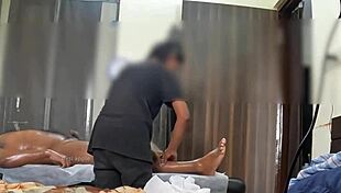 hey you gotta see this hidden cam catching that sneaky happy ending massage action 😏