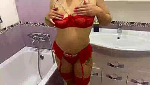 MY STEPBRO CAUGHT ME BATHROOM LINGERIE FUN FUCKING HAIRY PUSSY ON WASHING MACHINE 4K 60FPS