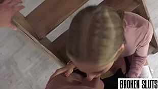 petite blondie submits rough doggystyle realtor monster cock domination