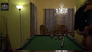 Hot Milf Wife Handled Rough on Pool Table Huge Tits Bounce