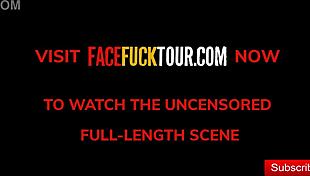blissful colombian maid chokes in ecstasy facefucked against hotel wall for fat tip