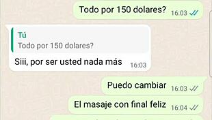 that horny latina waxer teases clients in the shop during steamy web chat part 3