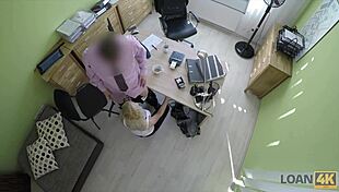 damn this czech teen spreads her tiny legs wide in office for cash after interview