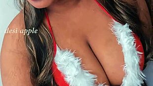 i celebrate christmas with this hot south indian girl's wild holiday fun