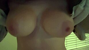 italian milf artemisia's big natural tits bounce wildly in her horny solo tease