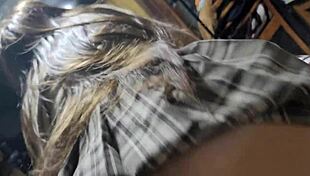 oye, mi compa�erita de 18 a�os creampie en uniforme escolar despu�s de clases