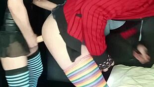 Strap-On Pegging Woman Fucks Pantied Guy to Hands-Free Ejaculation!