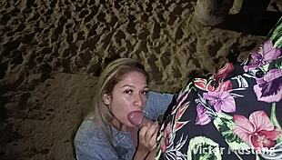 fucked that little shaved pussy whore bent over on the beach at night