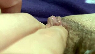 huge clit throbs in closeup homemade orgasm explosion