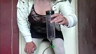 Shy Bisexual Sissy Crossdresser in Heels Craves Your Humiliating Piss Play