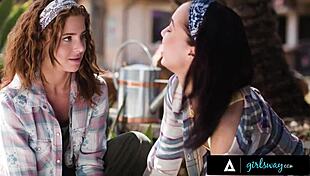 Alexis Tae and Lumi Ray's Tree Save Sparks Sensual Pussy Lick Scissoring