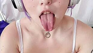 Purple-Haired Cutie Rocks Out To Music While Stroking Your Cock In Ai Compilation!
