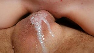 young model spreads wet pussy for close-up pounding