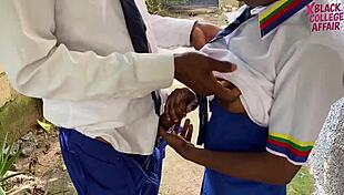 school classmate why not fuck my wet pussy doggystyle outside on big cock