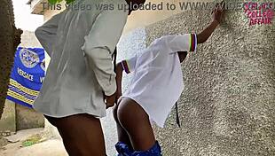 school classmate why not fuck my wet pussy doggystyle outside on big cock