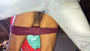 Amateur Indian couple bangs in bathroom with Tamil girl and friend