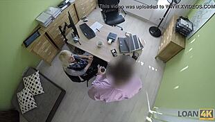 damn this czech teen spreads her tiny legs wide in office for cash after interview