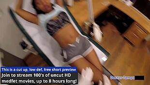 DR TAMPA'S CORPORATE SLAVE MINNIE ROSE GETS SPANKED AND VIBRATED BACKSTAGE IN LATEX!