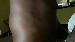 our ebony big tits couple squirts huge in slow mo cumshot