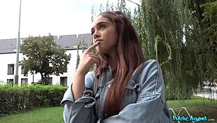 Public Agent's Beautiful Latina Celebrity Lookalike Fucks Stranger Outdoors