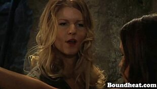 innocent european lesbian bound whipped by mistress