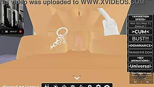 futa pounds her girlfriend's huge tits and tight pussy in lesbian frenzy