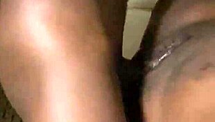 our ebony big tits couple squirts huge in slow mo cumshot