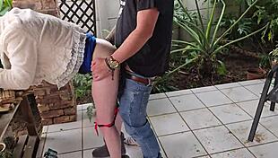 your buddy shares his wife outdoors for fast group pounding right?