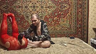 😈 Sasha earth gapes ass with huge dildo under anastasia's mistress watch! 🍑