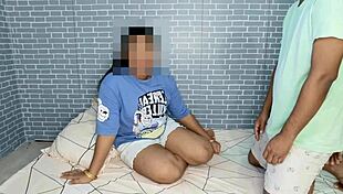 Village bhabhi's painful quickie anal with devar's monster cock