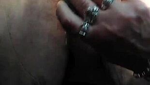 Granny fucks hairy pussy with cucumber