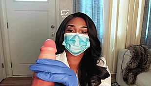 nurse lala arrives for urgent priapism checkup teasing patient in hospital roleplay