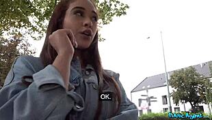 Public Agent's Beautiful Latina Celebrity Lookalike Fucks Stranger Outdoors