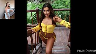 persian pierced babe parmida shah teases with her big arab ass curves