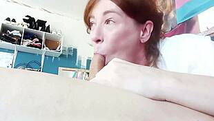 imagine cute redhead transgirl gagging on cock deepthroat with sloppy throat fuck
