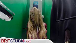 Gloryhole Teen Student Sucks And Swallows Cum In Lingerie Stockings