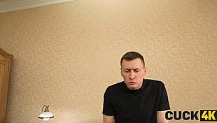 Cuck Watches Hot Wife Fuck Badass Bull