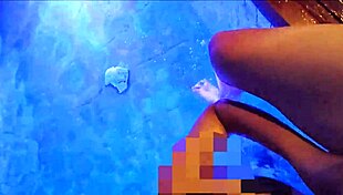 pinay best friend comforts with extreme poolside blowjob swallowing my cum