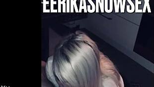 Bombshell Bimbo Delivers Perfect Petite Monster Cock Blowjob