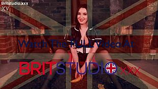 naughty british nurse in stockings shows condom use on your throbbing cock