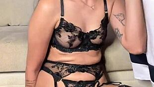 Babe's Vertical Lingerie Deepthroat Cock Suck