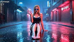 nyx loops debuts in cyberpunk fantasy with sexy outfits and big tits