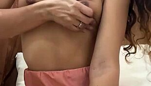 petite latina amateur caresses her pussy dreaming of huge cock