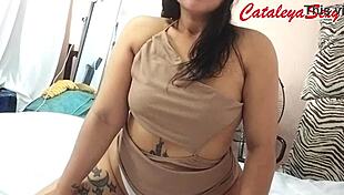 big ass latina model teases photographer in sexy dress from another angle