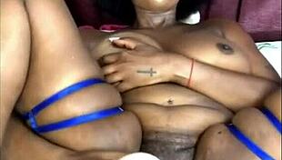 she spreads wide as he fucks her open pussy deep and raw