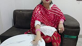sexy student rides teacher's cock cowgirl with dirty hindi talk