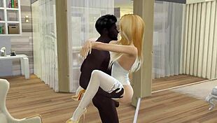sims 4 anniversary cuckold wife creampied by bbc while hubby watches
