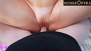 Skylar Snow's big tits bounce in POV milf doggystyle fuck